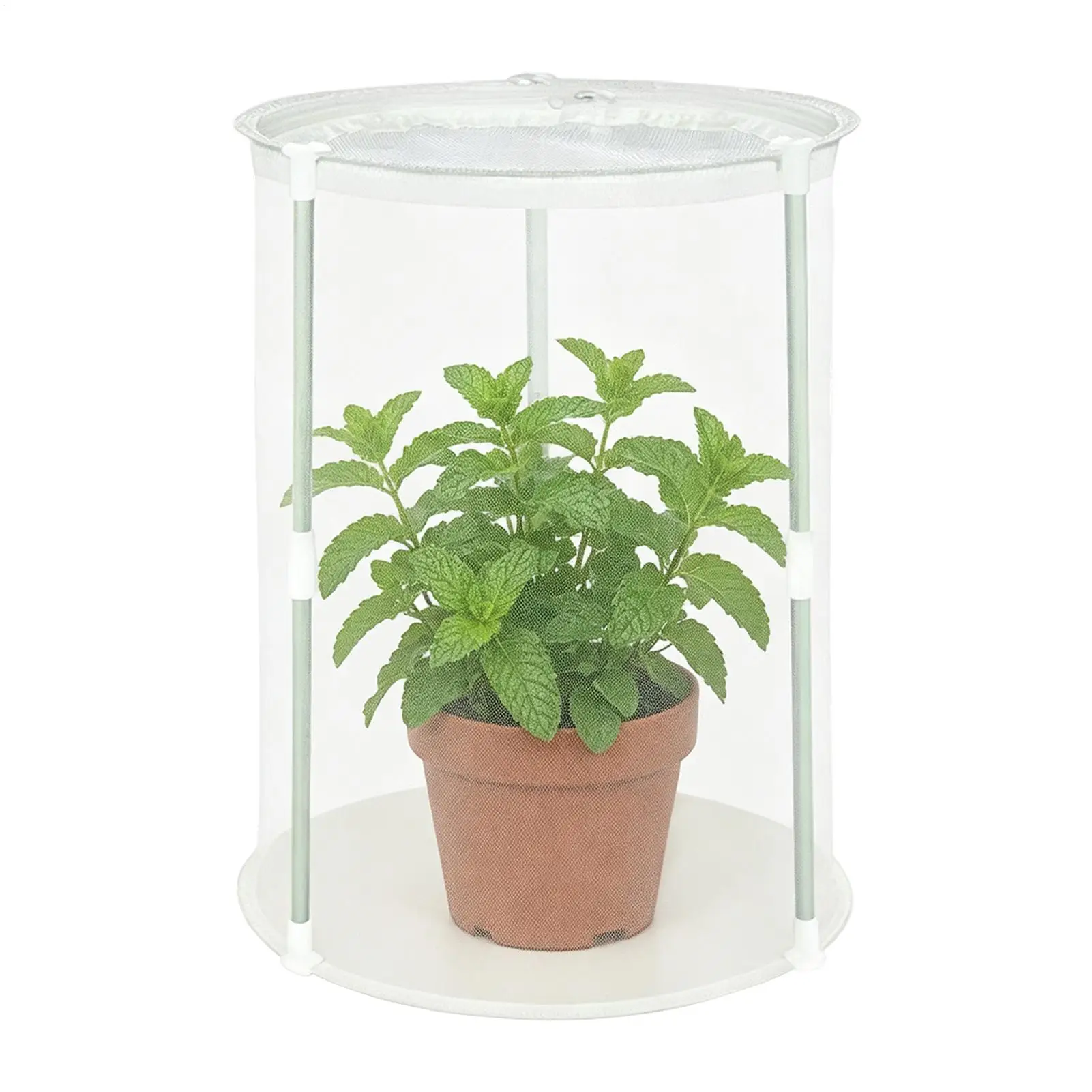 Garden Bird Net Cover Vegetable Worm Barrier Net Garden Bird Netting Cover For Circular Tomato Racks With Zippered Plant Cages
