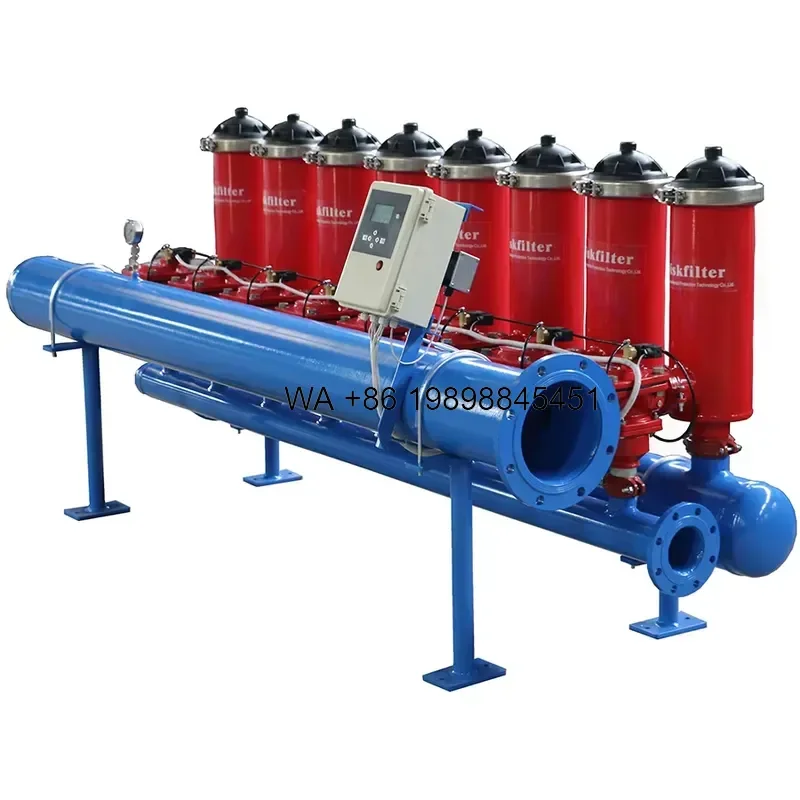 Wmwmnu for Agricultural Irrigation Wastewater PLC Controlled Disk Filter with Automatic Backwash and Laminated Design 5000L