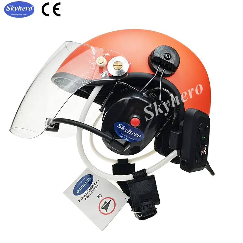 Bluetooth Noise Reduction Paramotor Helmet, High Noise Cancel Headset, Close to the Ear, Fiber Glass, PPG Helmet