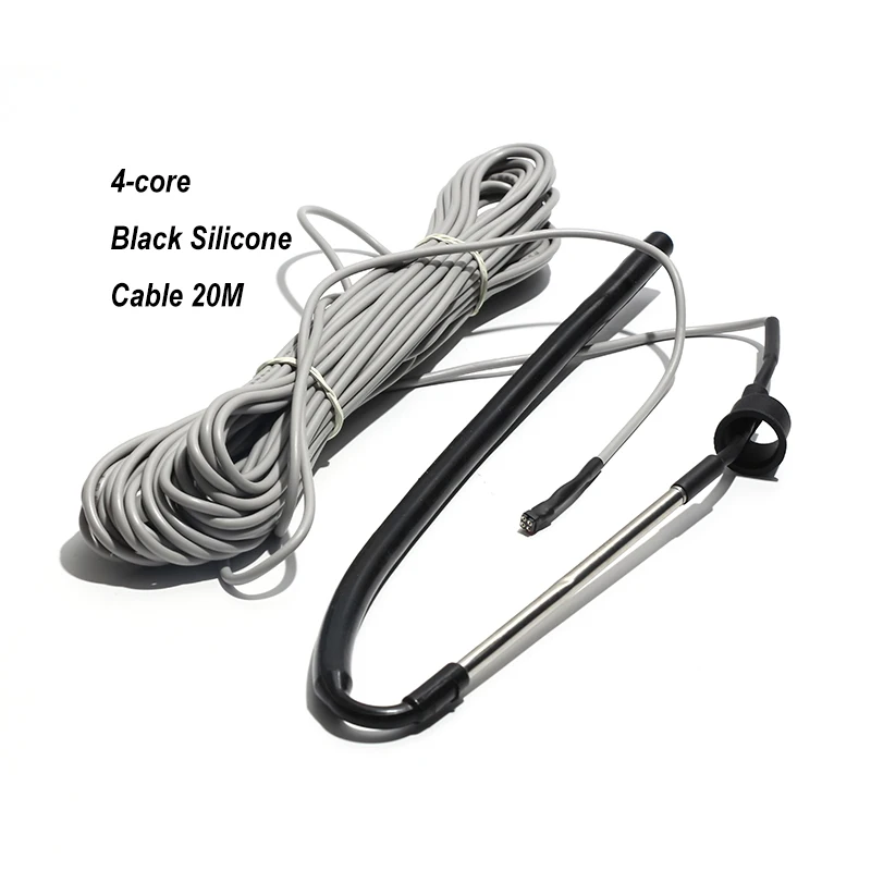 1PC Black Silicone Water Level Probe Solar Water Heater Accessories Water Temperature Sensor 2-Wire 4-Wire with Line 0.5M 20M