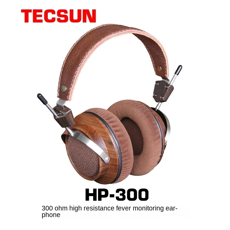 

Tecsun HP-300 headphones headset 300 Europe high resistance headphones high-fidelity HIFI audiophile headphones Tecsun HP300