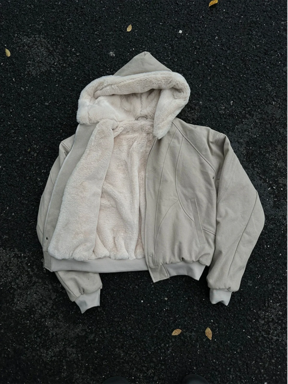 

Harrington Jaet Thiened Fce Baseball Sle Men's Coat Khaki Waed Cotton Heavyweight Canvas Warmth Youth Trend