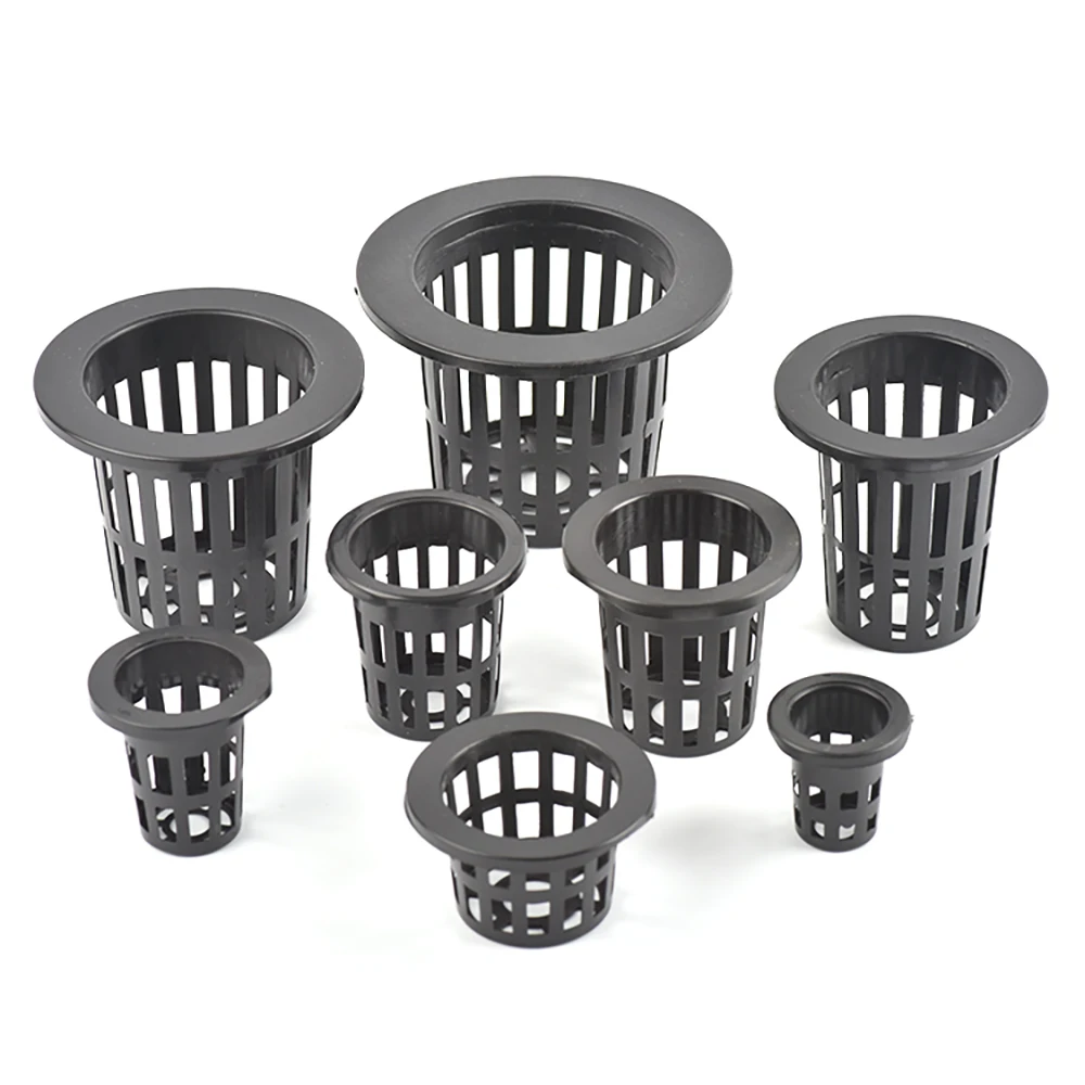 5/10Pcs Plant Grow Net Nursery Pots Cup Hydroponic colonization Mesh plastic Basket holder vegetable Planter Soilless greenhouse