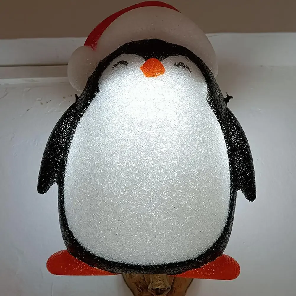 Kerstpinguïn lampenkap wandlamp - veranda verlichting buiten - nieuwjaarsdecoratie 2022