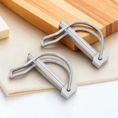 

2Pcs Safety Locking Hitch Pins Stainless Steel Quick Release Trailer Coupler Pin for Boat Lawn Tractor Farm Towing Safety Pins