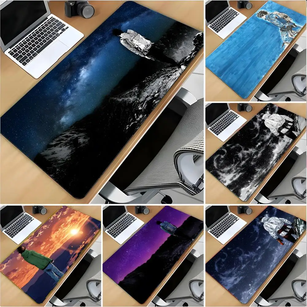 Manga Anime The Climber Mouse Pad Large Mouse Pad Desk Mat Non‑Slip Gaming Board Game Mat with Stitched Edges