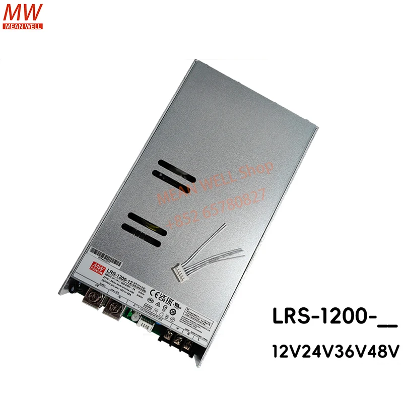 MEAN WELL LRS-1200-12 LRS-1200-24 LRS-1200-36 LRS-1200-48 Switching Power Supply 220V AC for SE Motor Drive N2