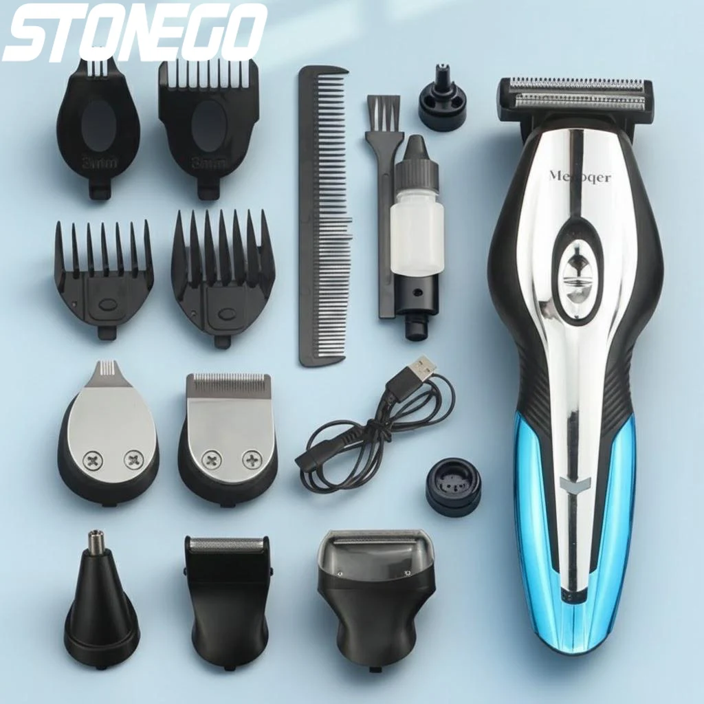 11-in-1-rechargeable-cordless-hair-clipper-trimmer-grooming-kit-beard-razor-men's-hair-removal-tool
