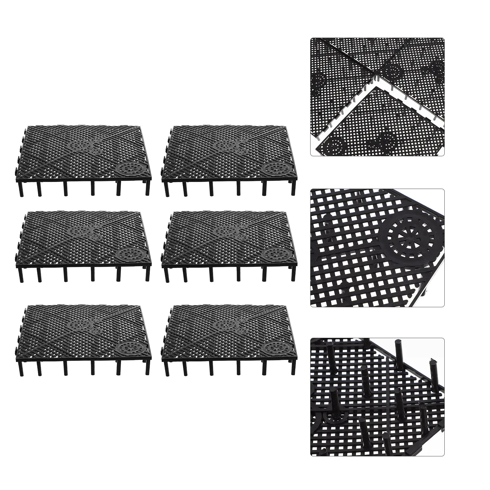 6Pcs Aquarium Filter Plate Bottom Filtration Divider for DIY Fish Tank Multi-Hole Design Smooth Edge Gravel Filter