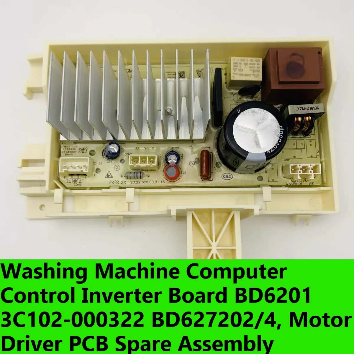 For Washing Machine Inverter Main Board BD6201 3C102‑000322 BD627202/4, Washer Circuit Board Repair Replacement Spare Parts