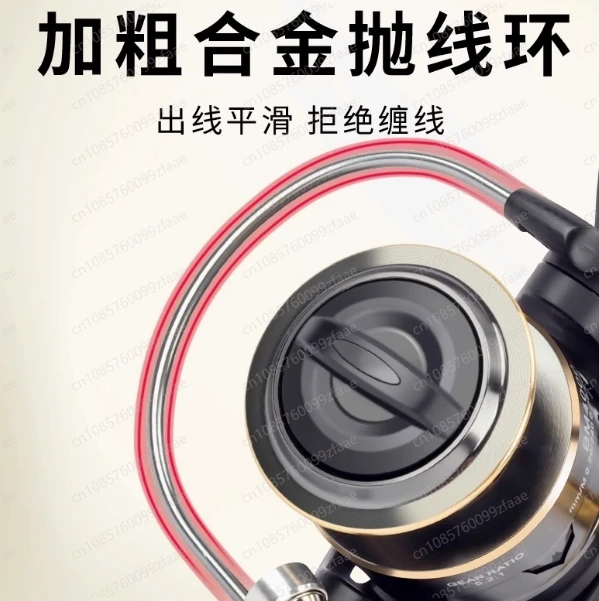 Blue for DK EVA Handle 5.2:1 Long Line Savage Commercial Metal Fishing Wheel