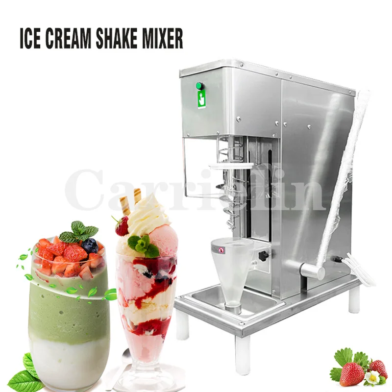 Frozen Yogurt Blending Machine Fridge to Make Milkshake Ice Cream Mixing Snowstorm Machine Stainless Steel Commercial Equipment