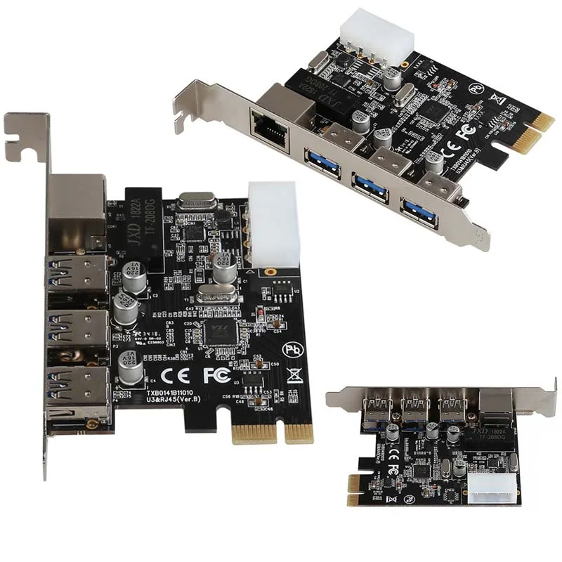 

USB3.0 HUB 10/100/1000 Мбит/с Игровая карта PCIE Гигабитная сетевая карта PCI-E rj45 PCI к Ethernet док-станции для ПК RJ-45 LAN-адаптер