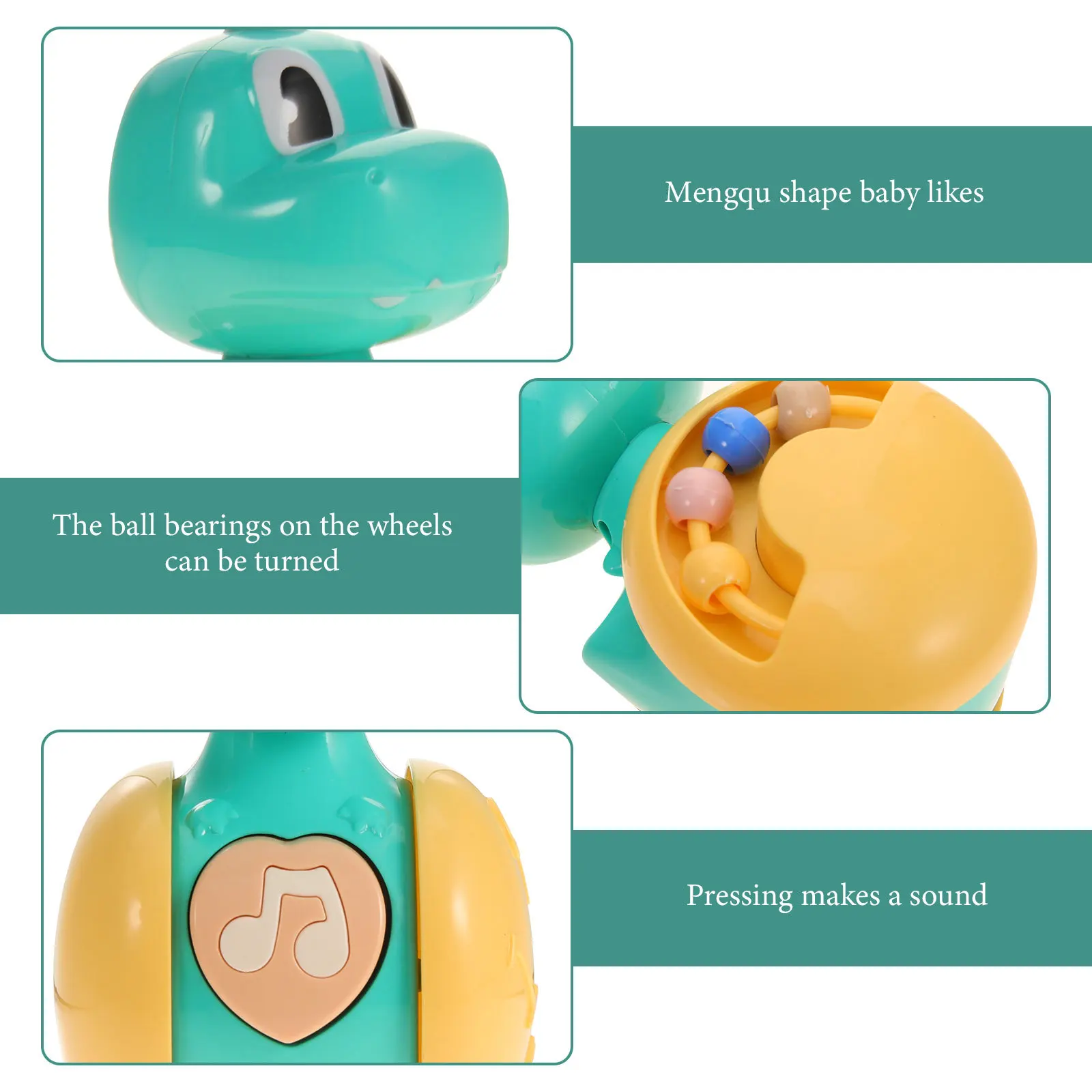 لعبة انزلاقية على شكل ديناصور كرتوني للأطفال، لعبة تعليمية تفاعلية، تصميم غير قابل للسقوط، لعبة منزلقة ذات ملمس ناعم #2