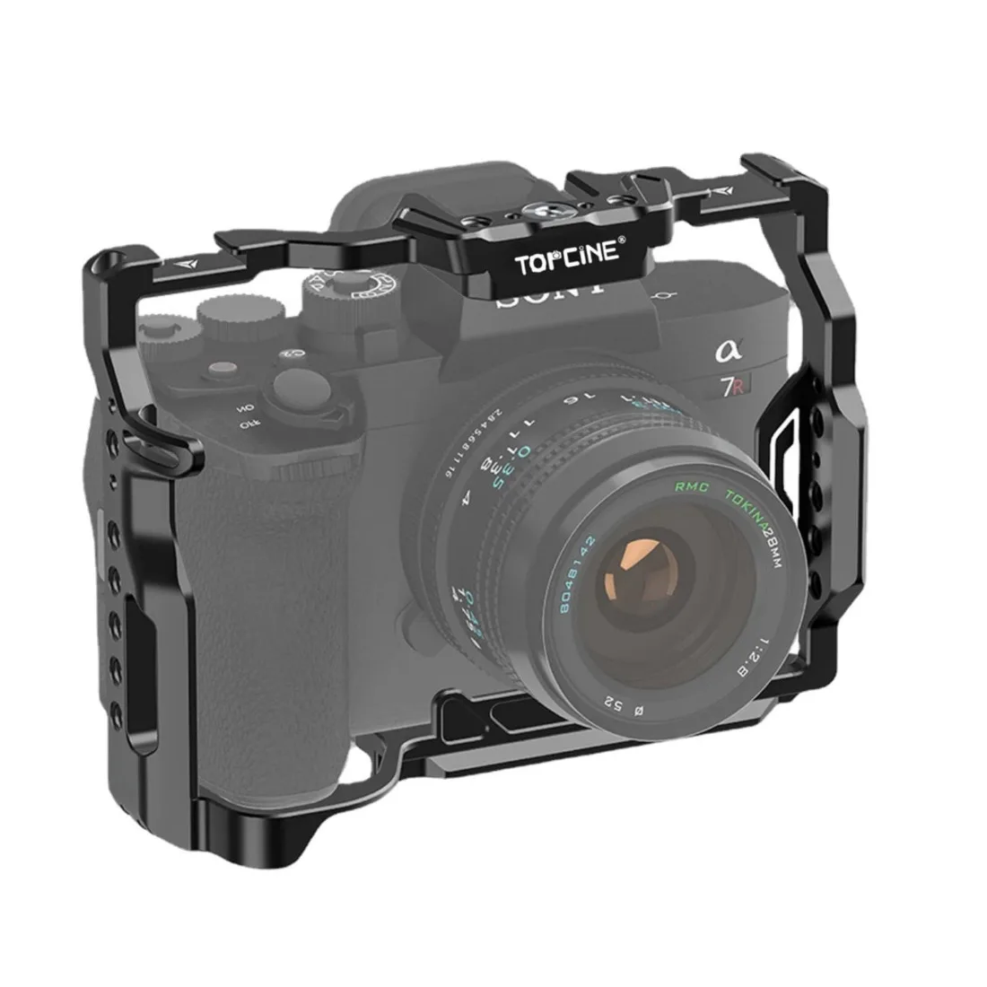 

Клетка для камеры A74 для Sony A7IV A7RV с быстросъемной пластиной Arca для стабилизатора DJI, аксессуары для камеры в холодный башмак, установка для фотосъемки