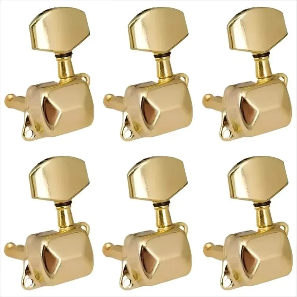 3R3L Guitar String Tuning Pegs Tuner Semi-closed Tuner Machine Heads for Electric Guitar Folk Acoustic Guitar Tuning Pegs