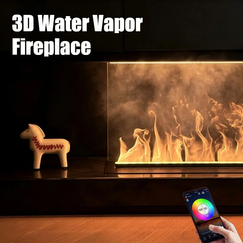 

3D Steam Electric Fireplace for Living Room effect fireplace mist technology chimney Ultrasonic Water Mist Fireplace firebox
