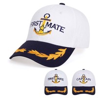 Unisex CAPTAIN/FIRST MATE Embroidery Baseball Caps Spring And Autumn Outdoor Adjustable Casual Hats Sunscreen Hat
