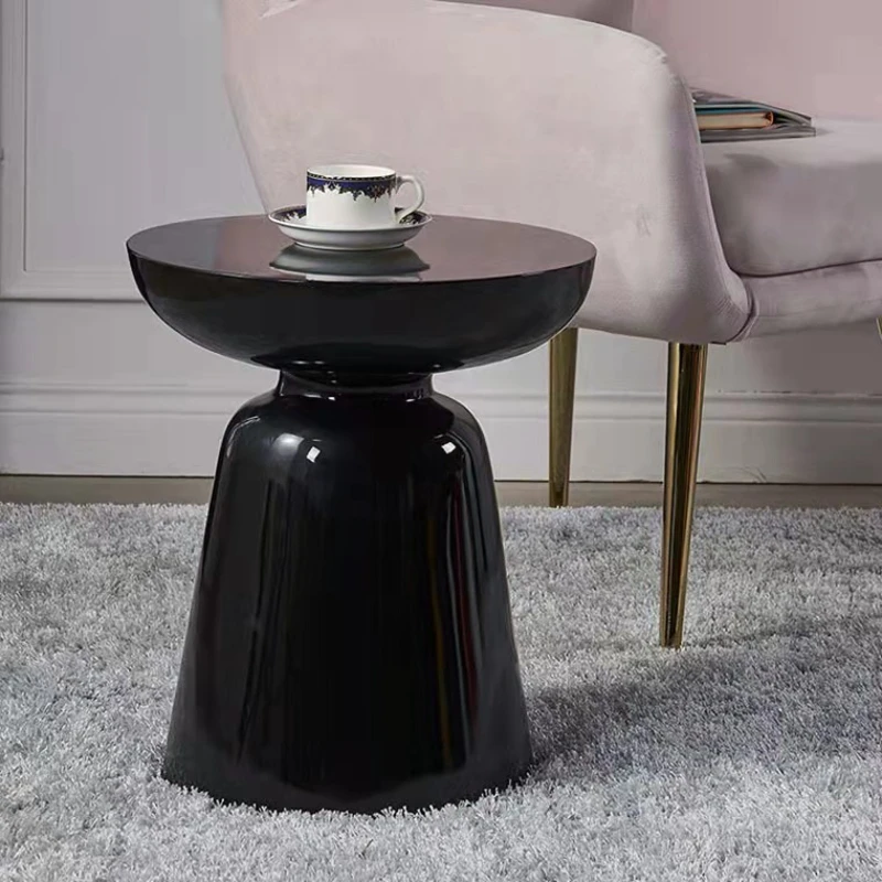 

Nordic Side Table Sofa End Desk Living Room Corner Cabinet Creative Nightstand Round Coffee Table Luxury Small Accent Desk