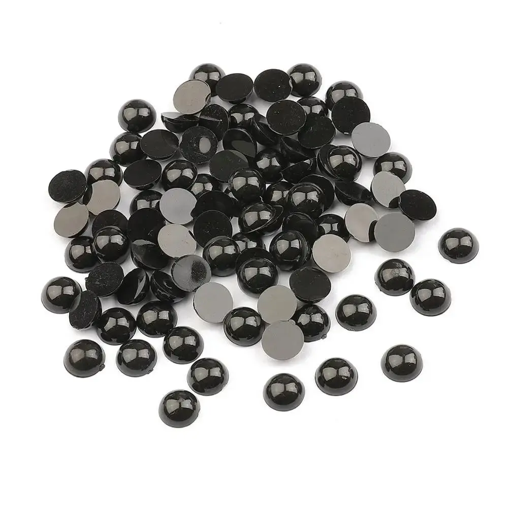 20-500pcs Black DIY Animal Eyeball/Nose Panda Bear Capybara Dog Plush Doll Eye/Nose Plastic Round/Oval