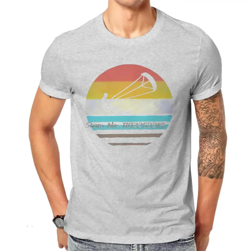 Water Casual T-shirt Kitesurfing Kiteboarding Sports Funny Creative Streetwear Leisure Tshirt Unisex Tee Gift Cotton T Shirt