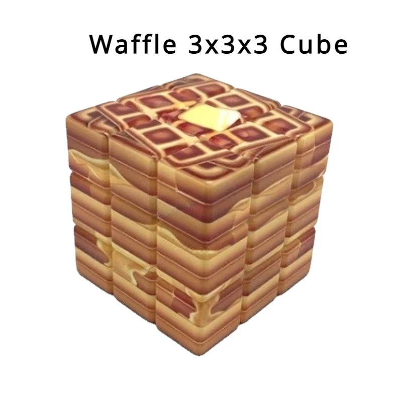 Adult's Puzzle 3x3 Cube Yummy Waffle 3x3x3 Cube Hungry Collection cubo magico giocattolo educativo per bambini