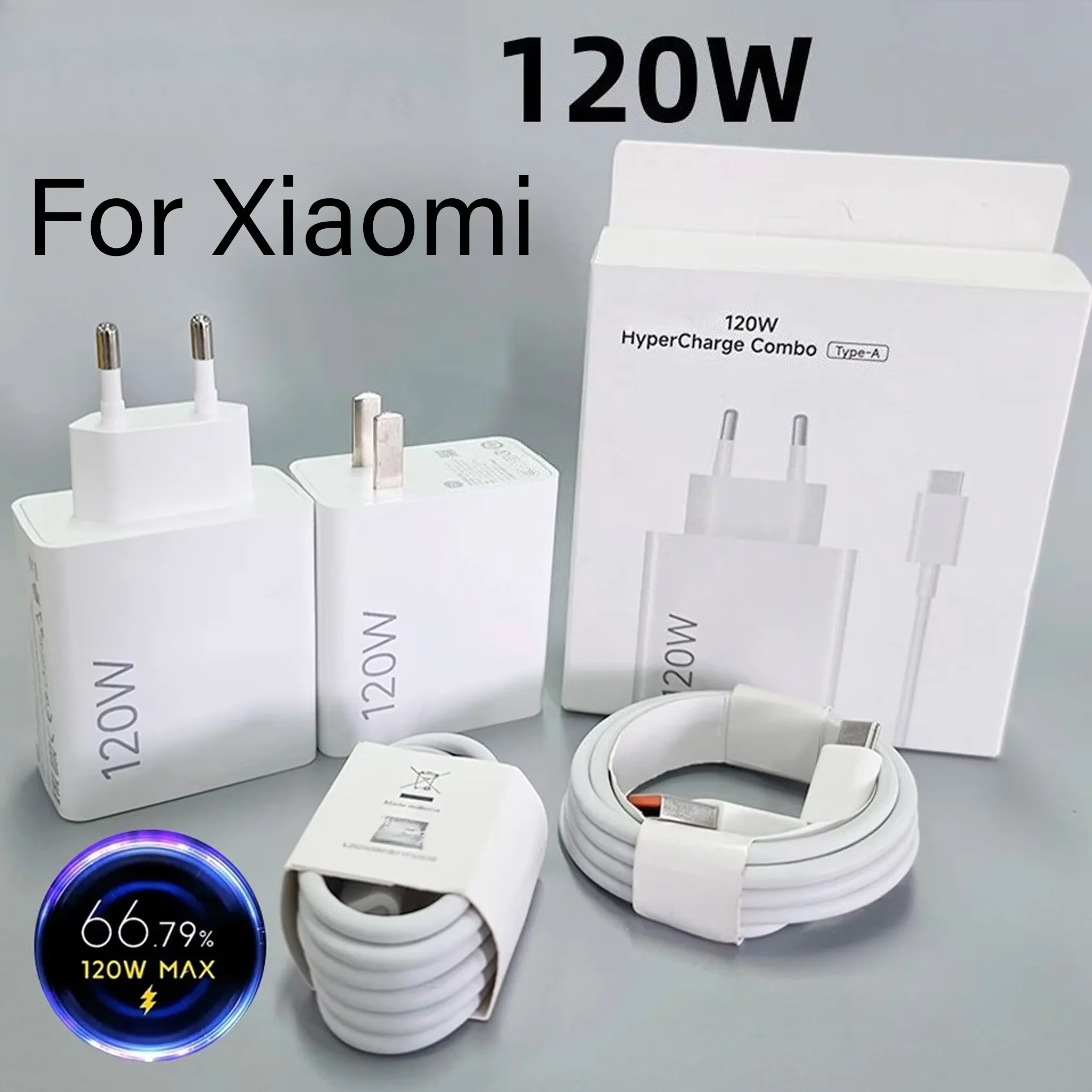 Cargador 120W For Xiaomi 17T 17 14 Pro For Redmi Charger Fast Charging Adapter Turbo Hyper Charger For Poco F8 F7 Ultra X7 13t