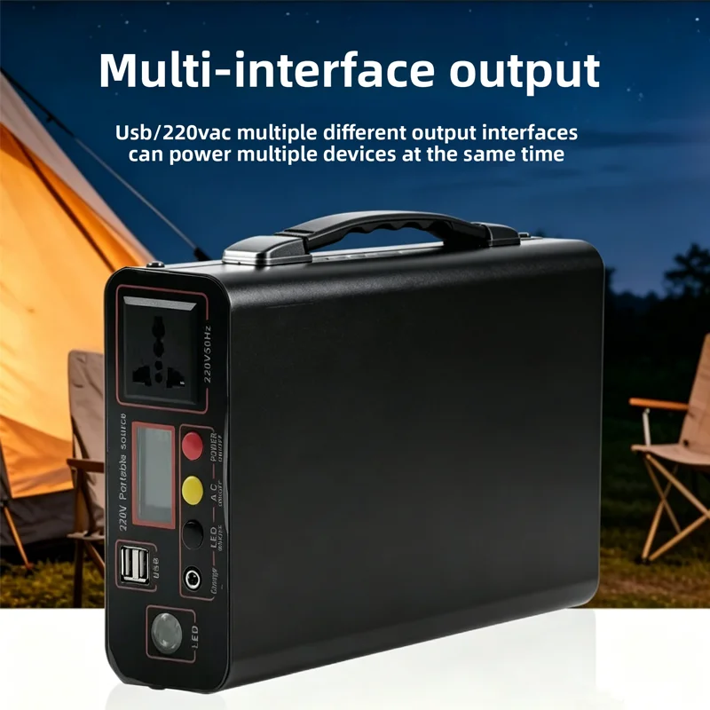New Outdoor Camping Portable 220V 300W Power Bank 90Ah LED Display Suitable for Outdoor Camping and RV TravelShot on Location