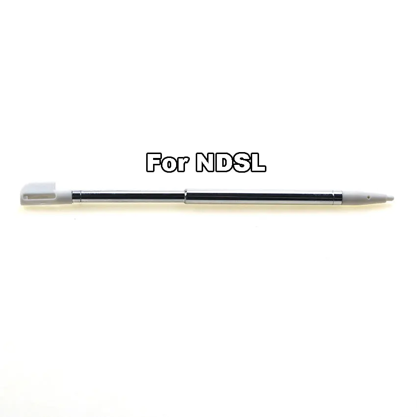 2piece Metal Retractable Stylus Plastic Stylus Touch Screen Pen for 2DS 3DS New 2DS LL XL New 3DS XL for NDSL NDSi NDS Wiiu