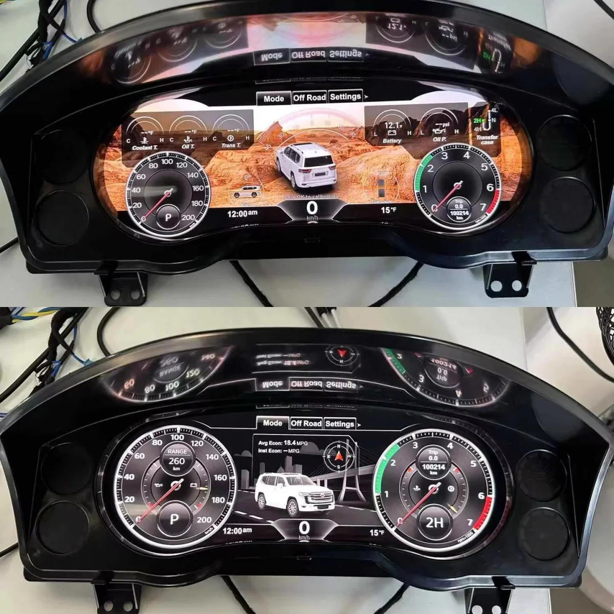 

12.3inch Car Digital Cluster For Toyota Land Cruiser 200 LC200 2008-2020 Dashboard Speedometer Virtual Cockpit Screen Instrument