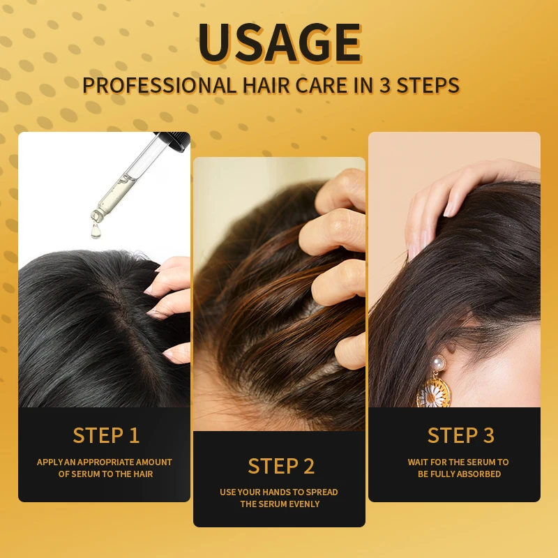 

3ND Ginger Hair Serum Anti Hair loss Baldness Regrowth Hair Care Oil Repair Damaged Scalp For Improves The Scalp Environment