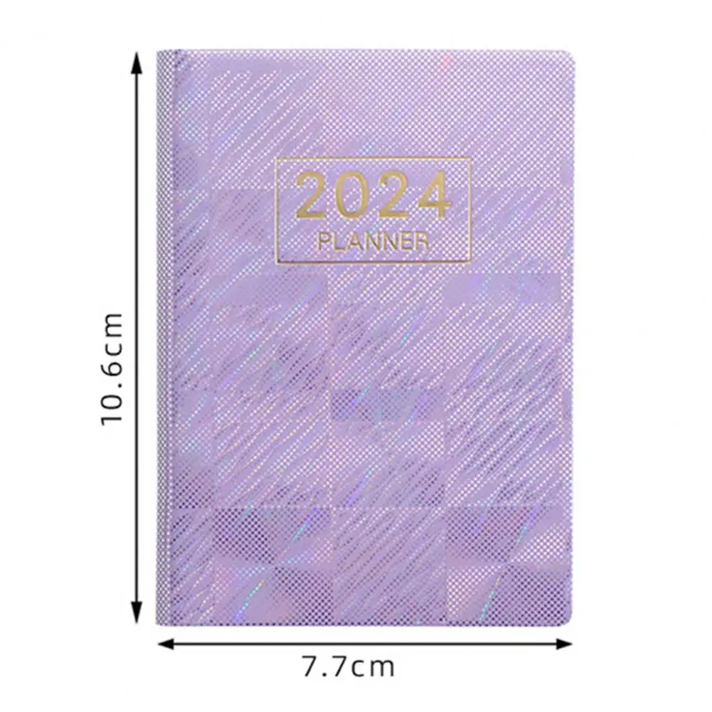 레이저 아젠다 2024 플래너 노트북, Cuadernos Cahier 다채로운 노트 북 플래너, 2024 저널 Libretas Diary Cuaderno 노트북