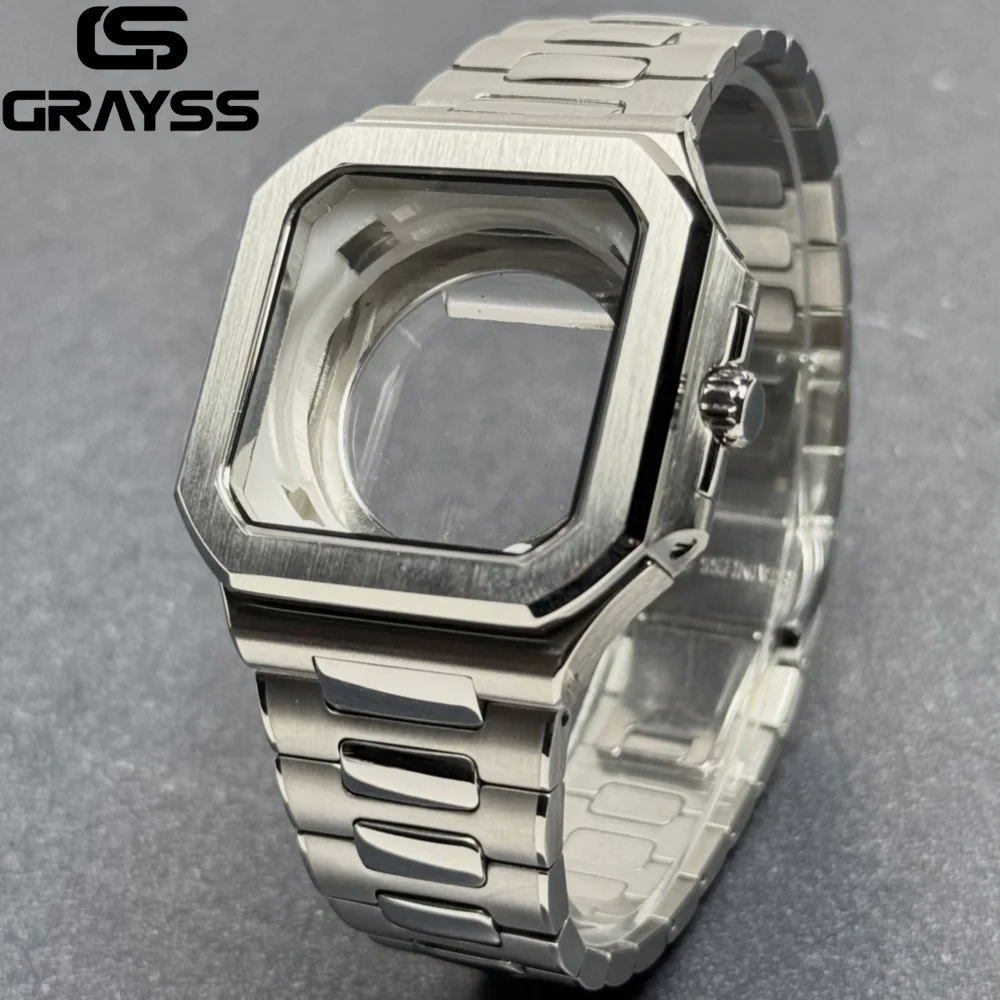 جديد 37.5 مللي متر ل فيليب كوبيتوس ساعة مربعة اكسسوارات صالح 29.5 مللي متر NH35 الطلب لحركة Seiko NH35 الياقوت الكريستال