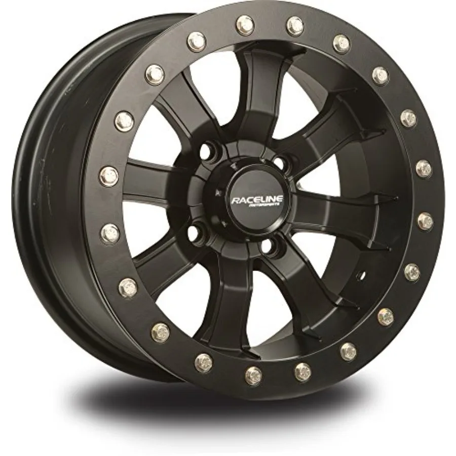 

Raceline Mamba Blackout Beadlock Wheel 14x7 4+3 4x156 A71B-47056-43 Black Aluminum Off-Road Performance