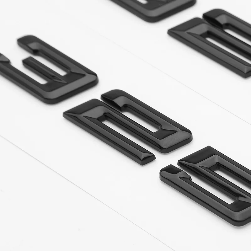 Nowe numery czcionek litery 730Li 735Li 740Li 745Li 750Li 760Li Top ABS emblemat dla BMW 7 serii bagażnik samochodowy tabliczka znamionowa naklejka