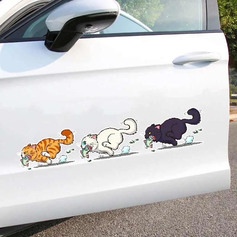 

Funny Cat Car Sticker Vinyl Decal Waterproof Rear Window Motorcycle Camper Bumper Truck Laptop Decoration SH846