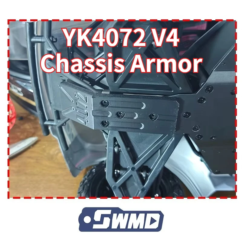 TPU Chassis Protector Armor for YIKONG 4072 V4 DF7 1/7 Short Course RC Truck, Non-destructive Install RC Short Course Upgrade