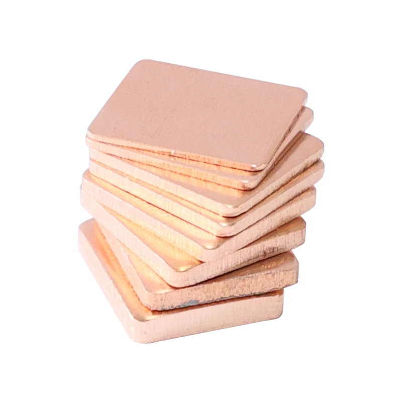 5pcs 0.3mm-1.5mm Copper Shim Heatsink Thermal Pad for Laptop GPU CPU Chip Heat Dissipation