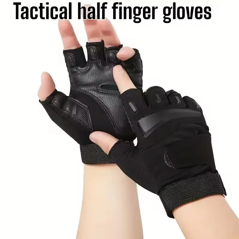 قفازات تكتيكية للتدريب على اللياقة البدنية للرجال في صالة الألعاب الرياضية وممارسة الرياضة في الهواء الطلق قفازات شبكية قابلة للتنفس لركوب الدراجات وتدريبات رفع الأثقال