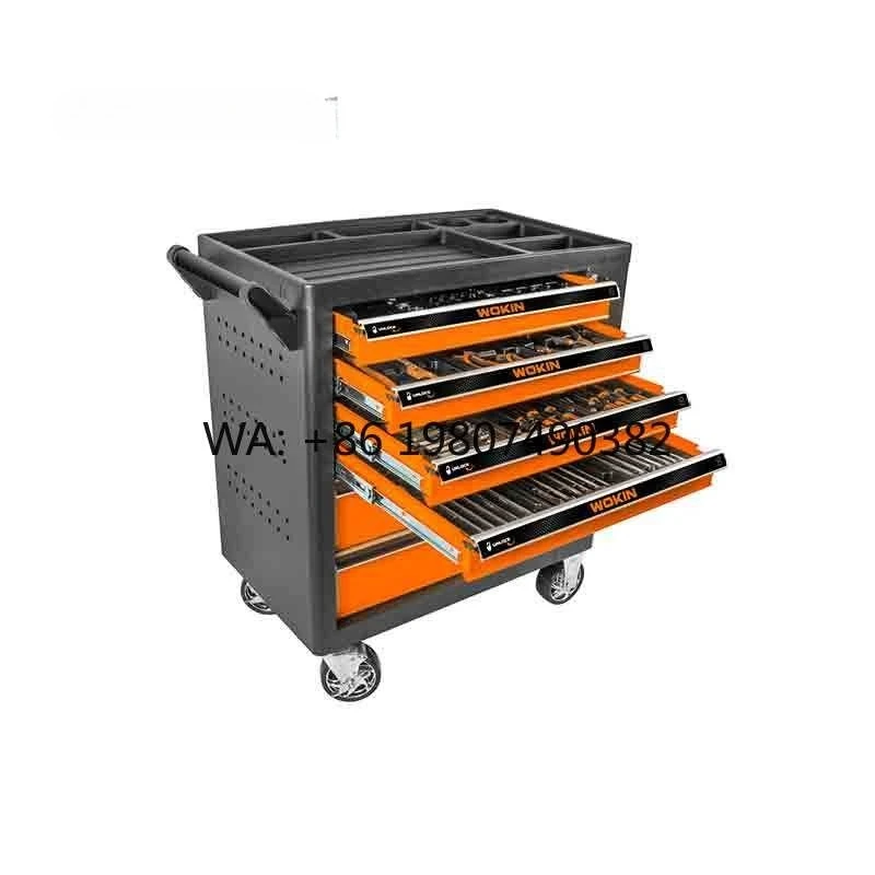 

163Pcs Professional Mechanic Hand Tools Set Industrial Grade Roller Cabinet Tool Kit For Auto Repair & Maintenance