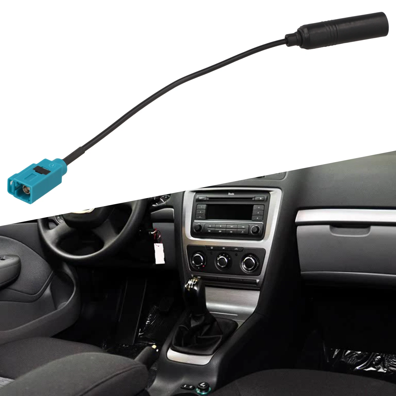Car Radio Antenna Antenna Adaptor Inside The Car 1 Pc Aerial Converter Female Din For Ford For Seat For Skoda For Vauxhall
