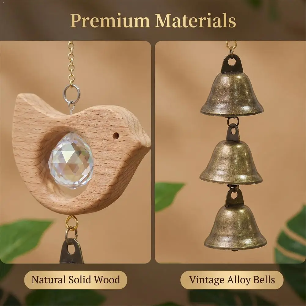 Bird Wind Chimes Decorative Wind Bell Japanese Room Decorations Aesthetics Home Decor Wall Accessories 풍경