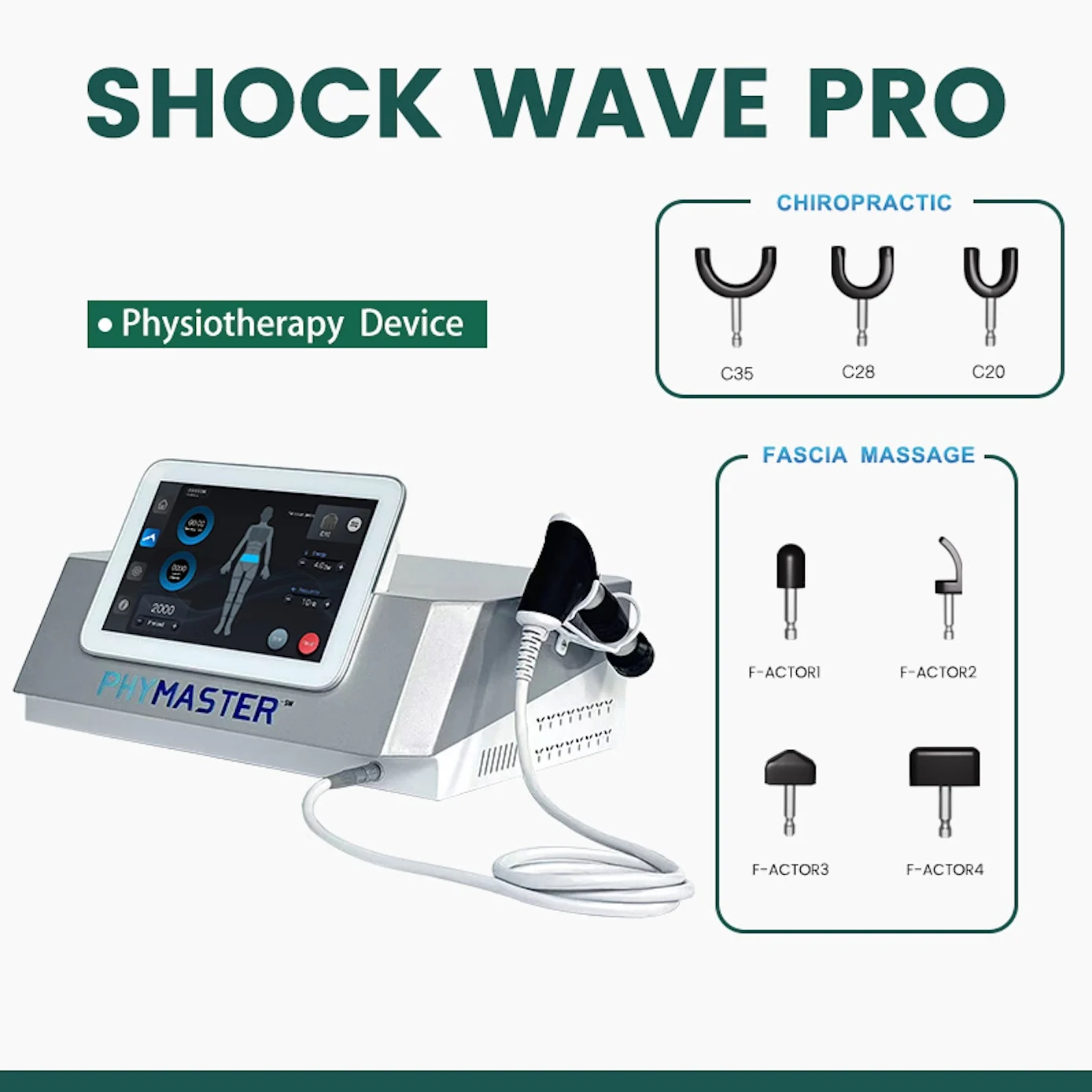 10Bar Shockwave Therapy Machine Pneumatic Shock Wave Physio Device for Body Spine Pain Relief Shockwave ED Therapy