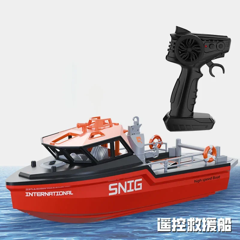 Hot Remote Control Tugboat Water Remote Control Boat Toy Can Be Launched Boy Vortex Jet Model Boat Rc High-Speed Speedboat Gift