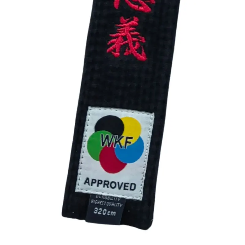 حزام بوشيدو من القطن الخالص المغسول والتطريز بوشيدو الروح الصادقة والمجاملة والشجاعة والشرف والرفاهية والحقيقة والولاء #2