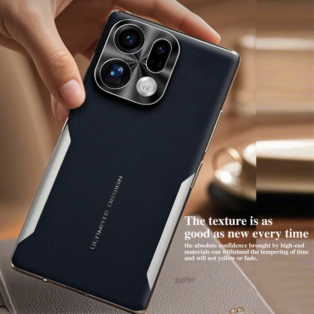 

Кожаный чехол премиум-класса для OPPO Find X9 PRO FindX9 5G, полная защита, противоударный чехол с мягким краем и рисунком