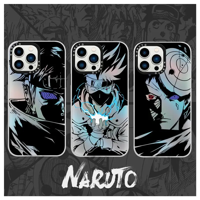 

Кавайный мультяшный лазерный обезболивающий чехол Hatake Kakashi для Iphone 14Promax, милый телефонный чехол для Iphone13, защитный чехол с гальваническим покрытием