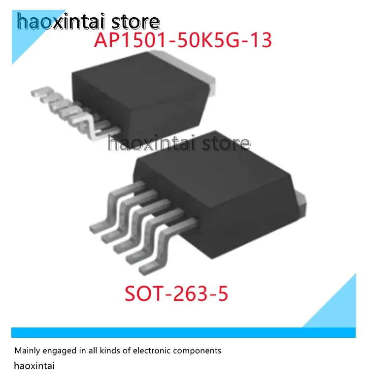10PCS AP1501-50K5G-13 Voltage stabilizer IC, original authentic, package SOT-263-5 AP1501-50K5G-13