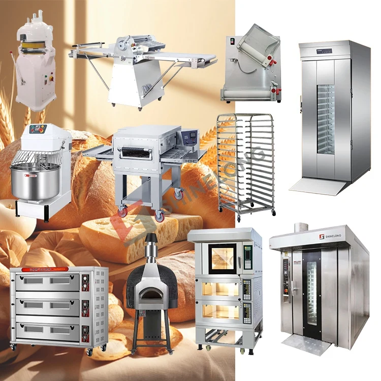 Bakery Equipment Electric Gas Baking Rotary Ovens Industrial Bread Making Machine