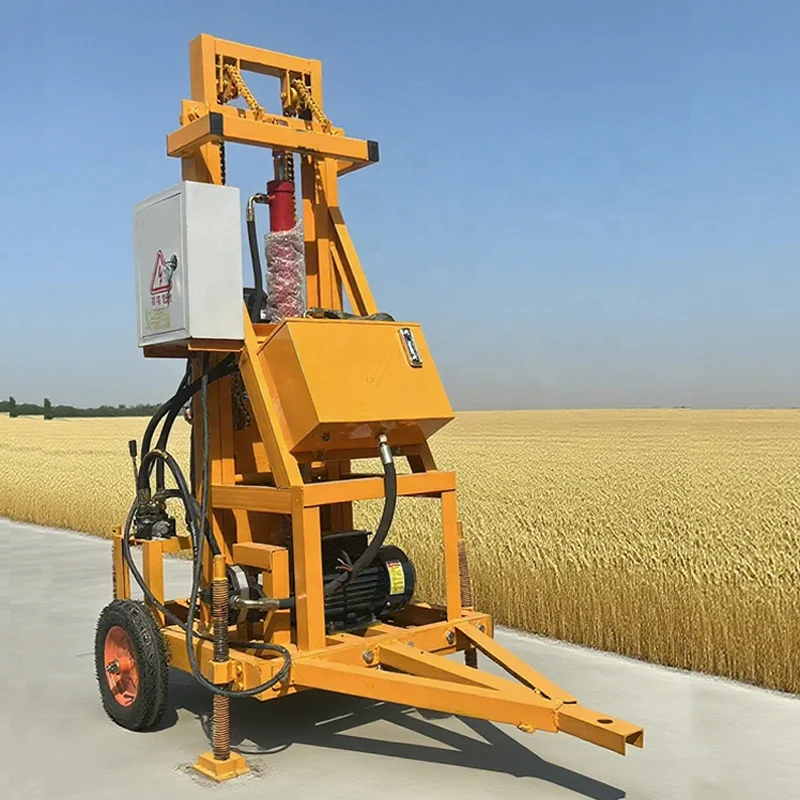 

Customized Mini Hydraulic Water Well Drilling Rig Lightweight 150m Portable Electric Home Use Shallow Well Drilling Machine